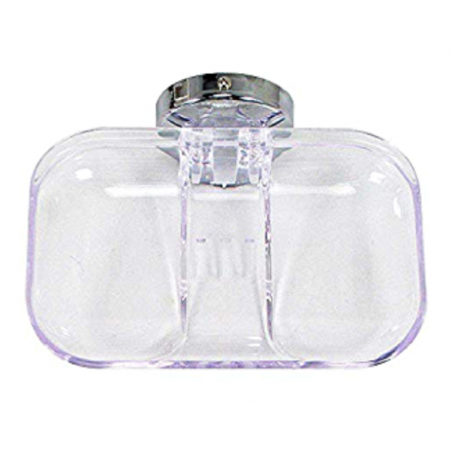 Saboneteira Plástica Cristal Retangular Standard - Jackwal