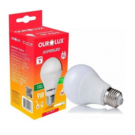 Lâmpada Superled 6w Branca Bivolt - Ourolux