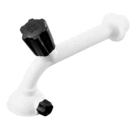 Torneira Cozinha 15cm 1/2"com Chuveiro Branco - Herc