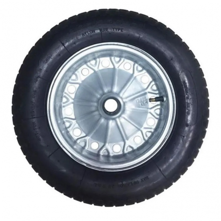 Roda com Pneu com Câmara 3,25X8 - Metalosa