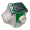 Caixa Sifonada 100X100X50 Grelha Vórtice Cromada Redonda - Amanco