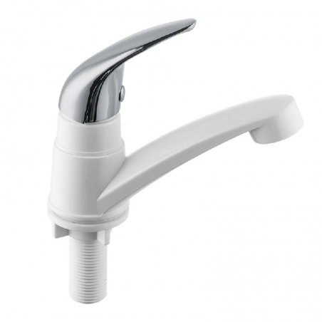 Torneira Lavatório Tenerife Branca e Cromada 3947 - Herc