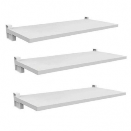 Kit 3 Prateleiras Brancas 1,5X20X60 Lineare - Pratk