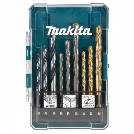 Kit Brocas 9 Peças 5/6/8mm - Makita