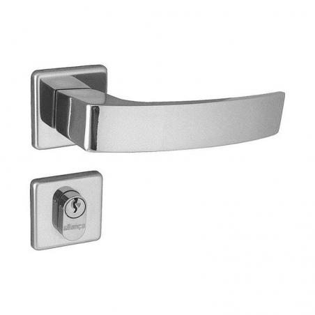 Fechadura Externa Quadratta 4201 Cromada - Aliança