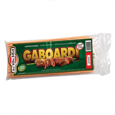 Espeto Bambu com 50 unidades - Gaboardi