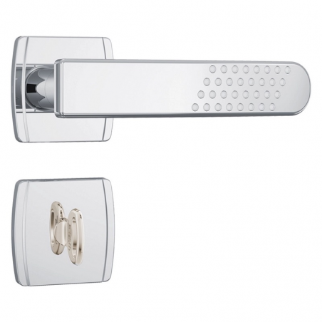 Fechadura para Banheiro 823/21 Roseta Quadrada RQ1 Inox - Stam