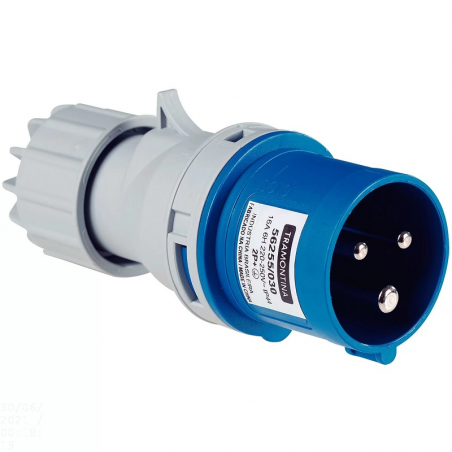 Plug Industrial 32A 3P+T 9H 220/250V - Tramontina