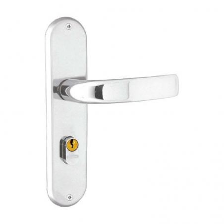 Fechadura Galaxy Externa 4191 com Espelho Cromada - Aliança