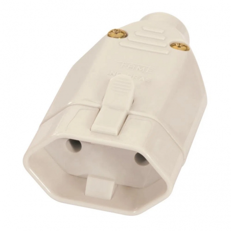 Tomada Padrão 2P 10A Cinza 1417 - Fame