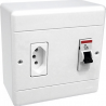 Caixa para Central de Ar Sobrepor + Tomada + 20A Disjuntor 25A - Perlex