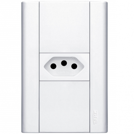 Tomada Padrão 2P+T 10A com Placa Modulare - Fame