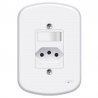 Interruptor Simples 10A + 1 Tomada 2P+T 10A com Placa 1357 - Fame