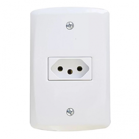 Tomada 2P+T 20A/250V LUX2 Branca - Tramontina