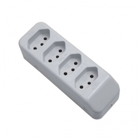 Tomada Padrão Móvel Quadrada 20A Cinza 3211- Fame