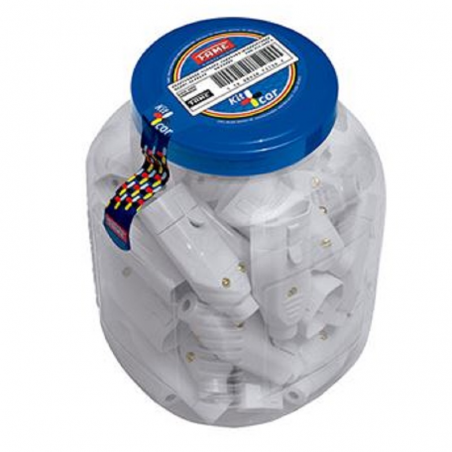 Tomada Padrão Fêmea 2P+T 10A Cinza 3013 - Fame