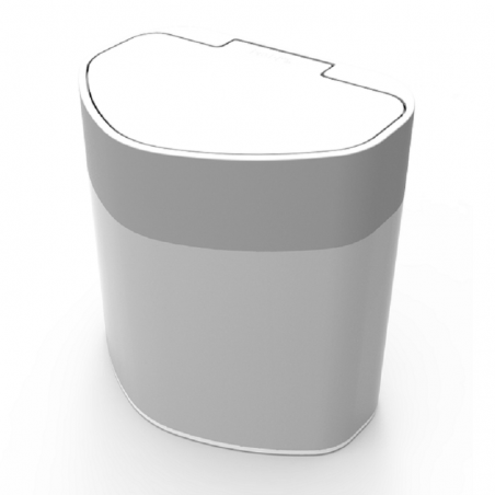 Lixeira Plástica para Pia 5 litros Branca - Pratk