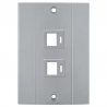 Tampa para 2 Posto para Condulete 2P RJ45 Cinza Escuro Plastibox - Tramontina