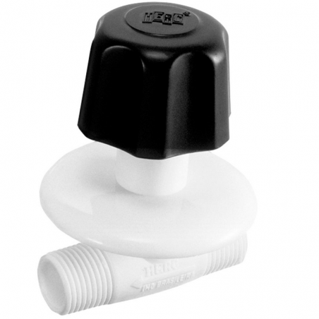 Registro de Pressão Roscável 3/4"com Canopla Branco 347 - Herc