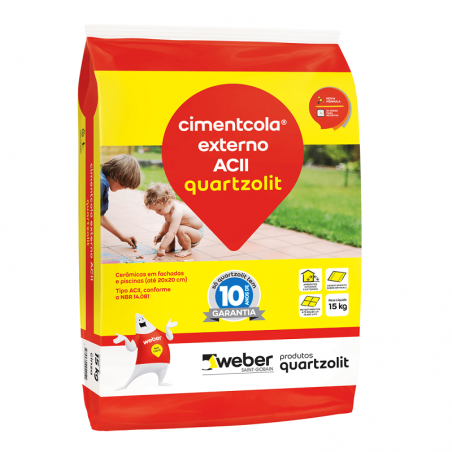 Argamassa CimentCola AC2 15kg - Quatzolit