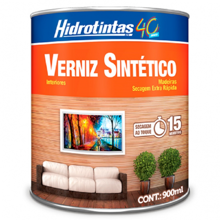 Verniz Extra Rápido 900ml Mogno Colonial - Hidrotintas