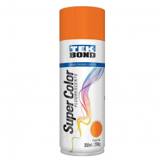 Tinta Spray Super Color Laranja Fluorescente com 350ml/250g - TEKBOND