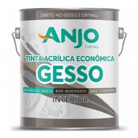 Tinta pra Gesso Branca Fosca 3,6L - Anjo