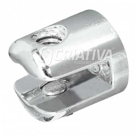 Suporte para Vidro 8mm Cromado - Criativa