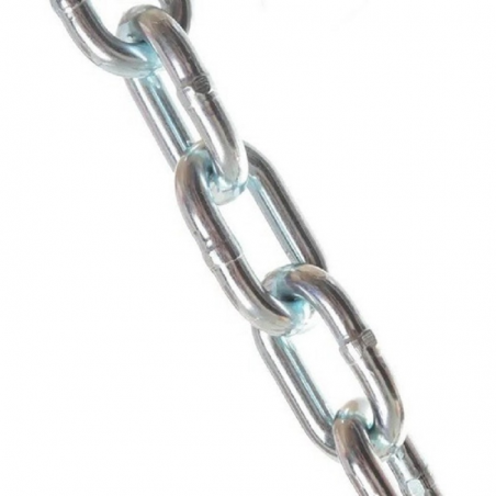 Corrente Soldada Elo Curto 6mm Zincada 1 metro - São Raphael