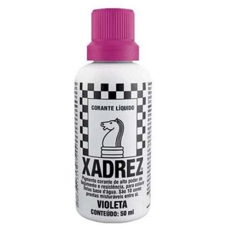 Corante Líquido Violeta 50 ml - Xadrez