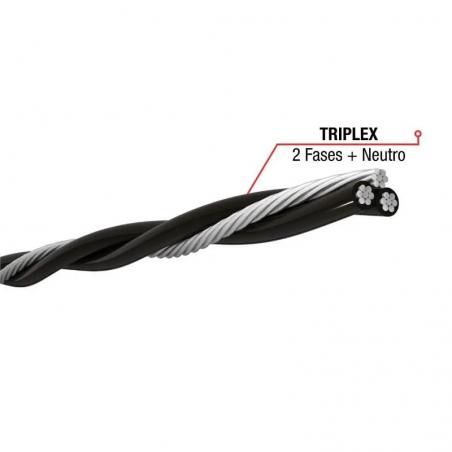 Cabo Triplex AL/PE-2X1X16+16mm 1 metro
