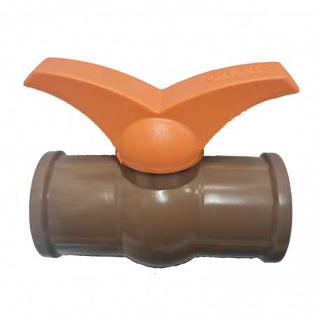 Registro Esférico Soldável 40mm Marrom - Akato