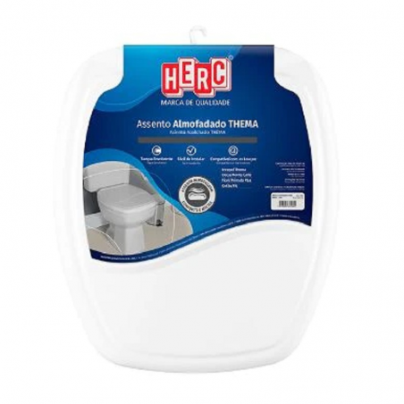 Assento Almofadado Thema Branco - Herc