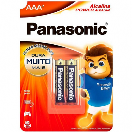 Pilha Alcalina AAA com 2 unidades - Panasonic