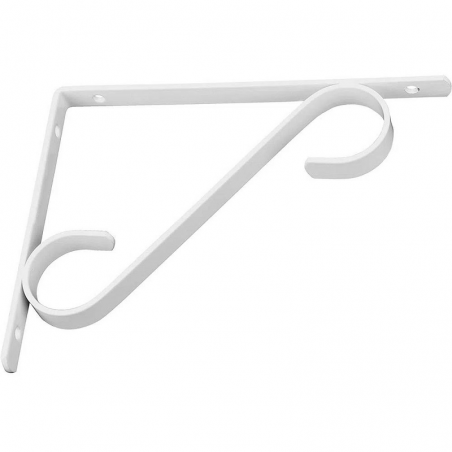 Suporte para Prateleira 25cm Mão Francesa Colonial Branco - Pratk