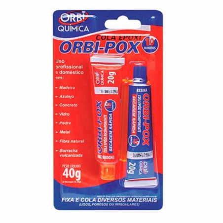 Adesivo Epóxi 10 minutos 2 X 20g - Orbi Química