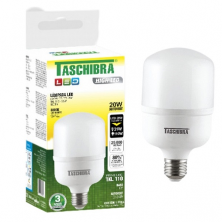 Lâmpada Bulbo High Led Tkl110 E27 20w Frio 6500k - Taschibra