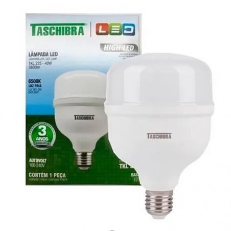 Lâmpada Bulbo High Led Tkl225 E27 40w Frio 6500k - Taschibra