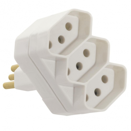 Plug Padrão 2 pinos + Terra 3 Saídas 20A 1492 - Fame