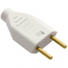 Plug Padrão 2 Pinos j Macho 10A cinza 1419 - Fame