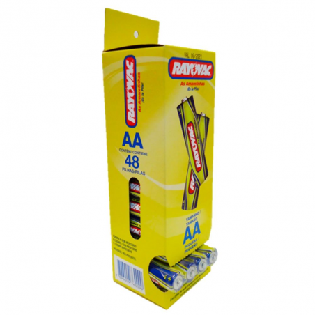 PILHA AMARELA AA UNIDADE RAYOVAC UN