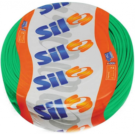 Cabo Flex 4mm Verde Peça com 100 metros - SIL