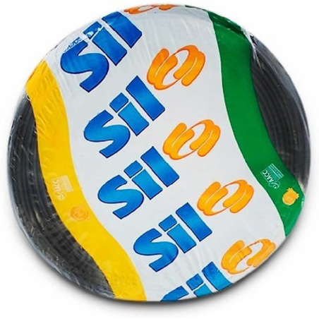 Cabo Flex 2,5mm Preto Peça com 100 metros - SIL