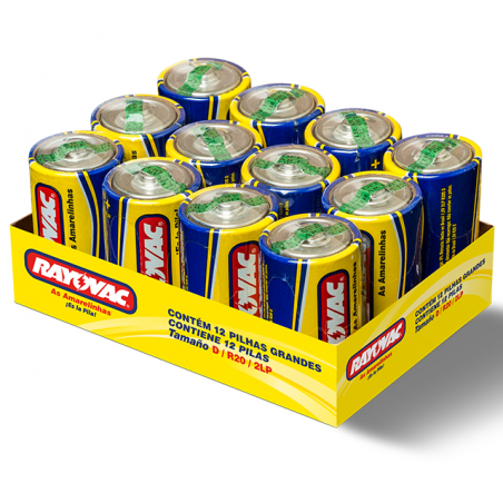 PILHA D GRANDE AMARELA UNIDADE RAYOVAC UN