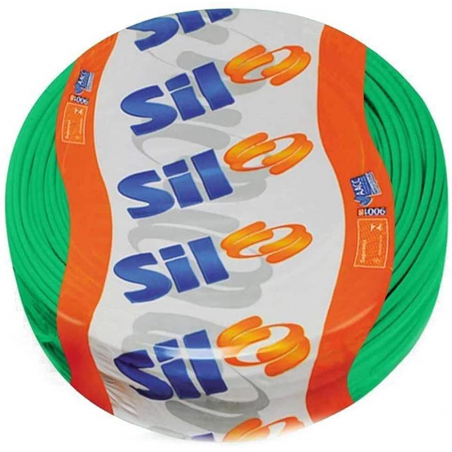 Cabo Flex 6mm 750V Verde Peça com 100m SIL
