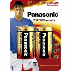 Pilha Alcalina Grande D2 com 2 unidades - Panasonic