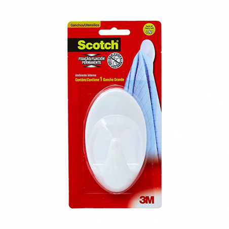 Gancho Grande Branco - Scotch 3M