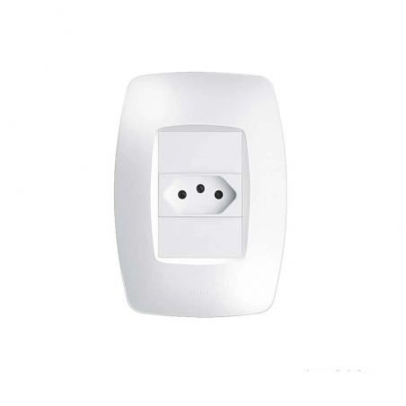 Tomada Padrão 2P+T 20A com Placa Elegance 2258 - Fame