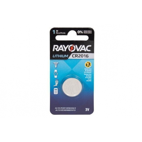 Bateria Botão CR2016 Lithium - Rayovac