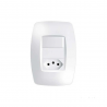 Interruptor de 1 Tecla 16A + Tomada 10A 2260 - Fame